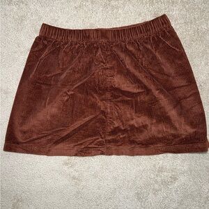 American Eagle Corduroy Pull On Skirt